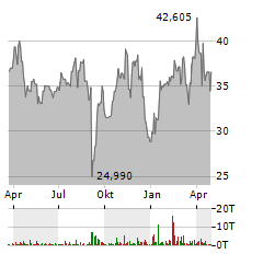 US STEEL Aktie Chart 1 Jahr