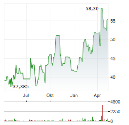 VANECK JUNIOR GOLD MINERS Aktie Chart 1 Jahr