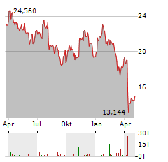 VANECK OIL SERVICES UCITS ETF Aktie Chart 1 Jahr