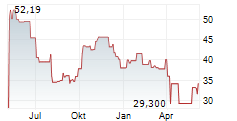 VANECK RARE EARTH AND STRATEGIC METALS ETF Chart 1 Jahr