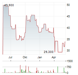 VANECK RARE EARTH AND STRATEGIC METALS Aktie Chart 1 Jahr