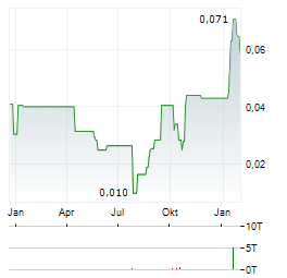 VISIONARY METALS Aktie Chart 1 Jahr