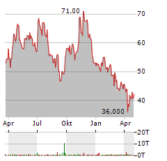 WARRIOR MET COAL Aktie Chart 1 Jahr