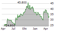 WILLDAN GROUP INC Chart 1 Jahr