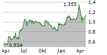 WINDOWMASTER INTERNATIONAL A/S Chart 1 Jahr