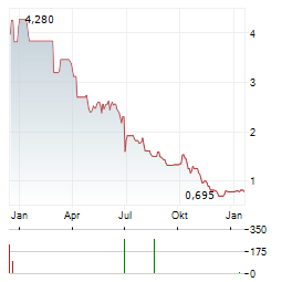 WORLDLINE SA ADR Aktie Chart 1 Jahr