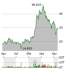 YPF Aktie Chart 1 Jahr